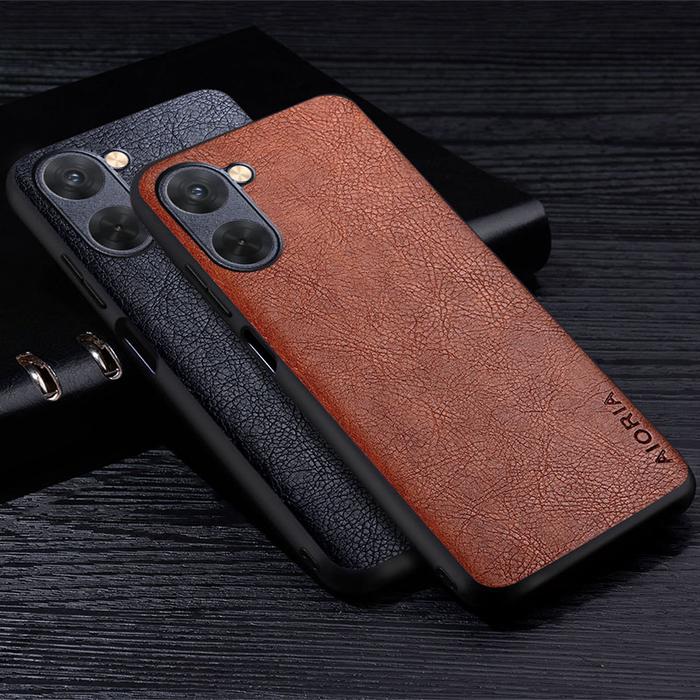 Leather Case For Realme 10 4G Luxury Business Style Retro Litchi