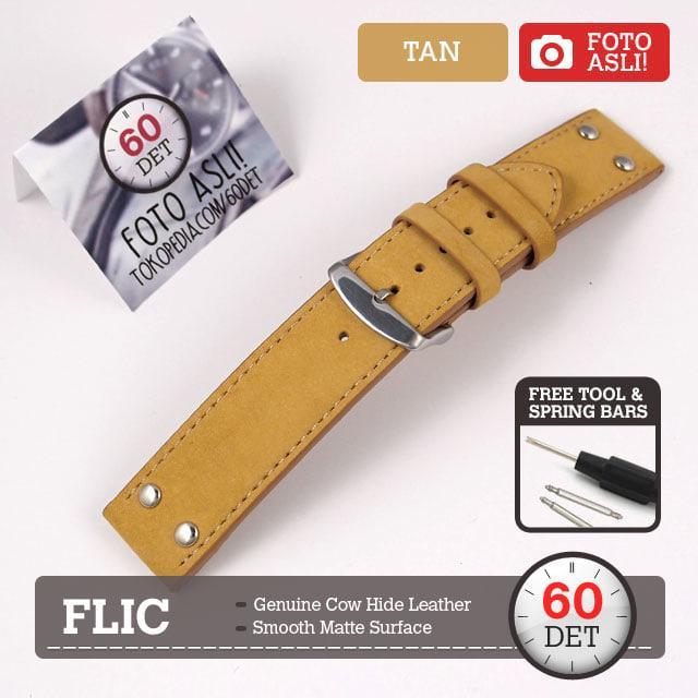 High Quality Leather Strap 20mm 22mm FLIC Flieger Pilot Tali Kulit Jam