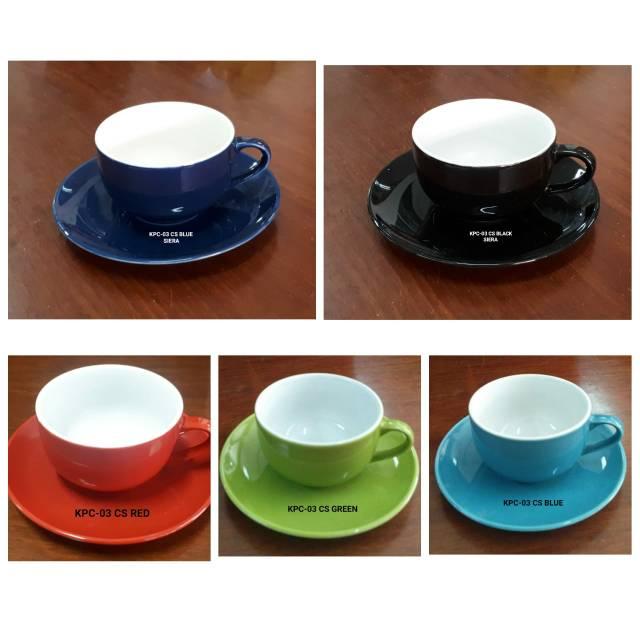 Cangkir Cup Saucer 250 ml Kopi Coffee Tea Cup