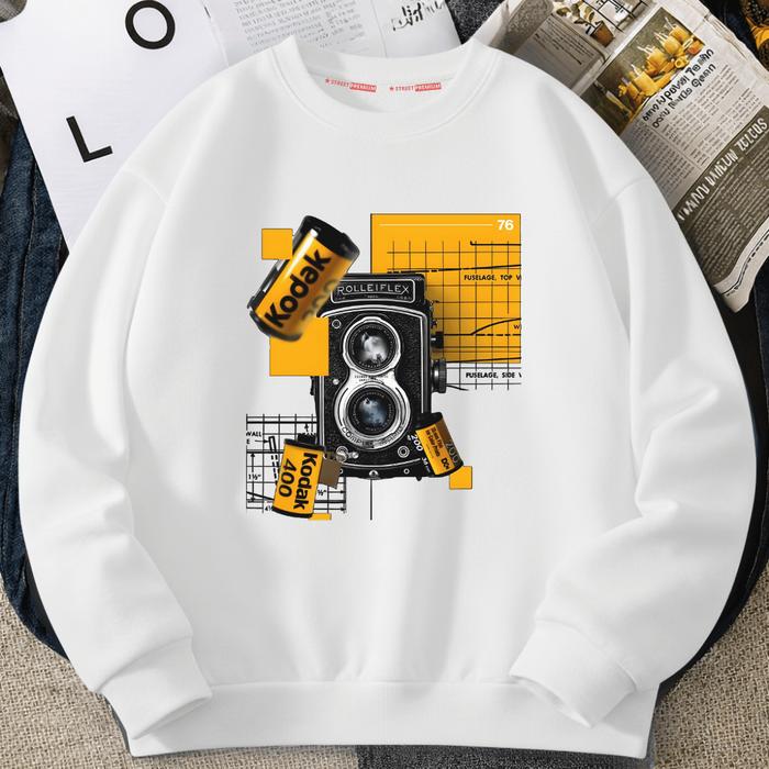 STREET PREMIUM Sweater Crewneck Oversize Korea Premium Pria Wanita | Kodak style | Adem nyaman dipak