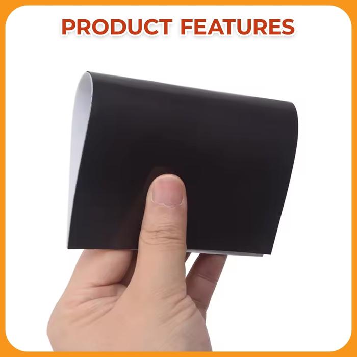 10PCS Rubber Magnet Sheet Strip Lembaran Double Tape 3M ID Card KTP SlM ATM 54x86x0.8mm