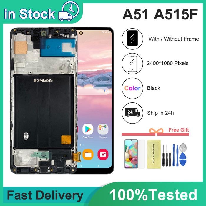 100% Test A515F LCD Display For Samsung Galaxy A51 LCD A515 A515F/DS