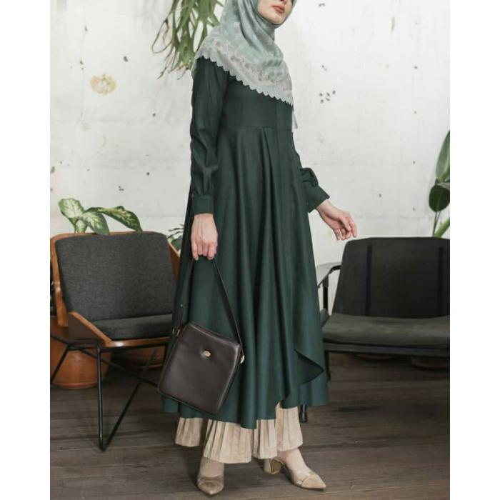 Baju Atasan Wanita Terbaru Long Tunik Panjang Tunic Katun Toyobo Premium Putih Hitam Maroon Kekinian