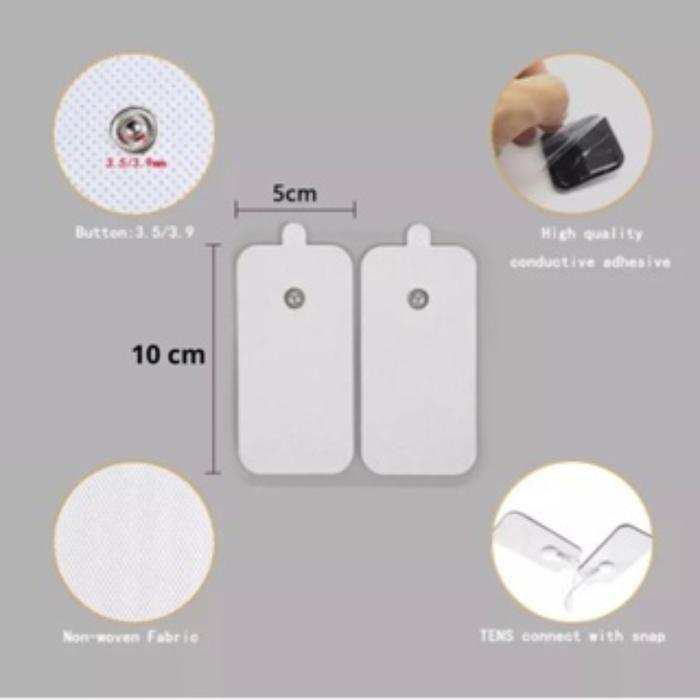 Pad Tens Elektrode Terapi Stroke Nyeri Sendi / Pad Tens Kancing EMS