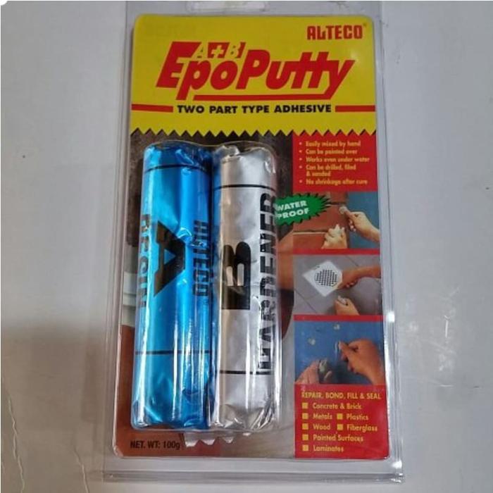 Original Japan Lem Porting EPO PUTTY 100g Dodol Alteco Alteko Epoputi Beton Baja Power Glue