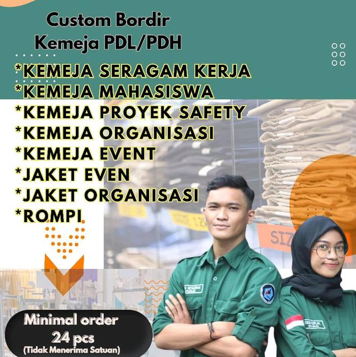 Kemeja Custom PDL, PDH, Jaket, Almamater