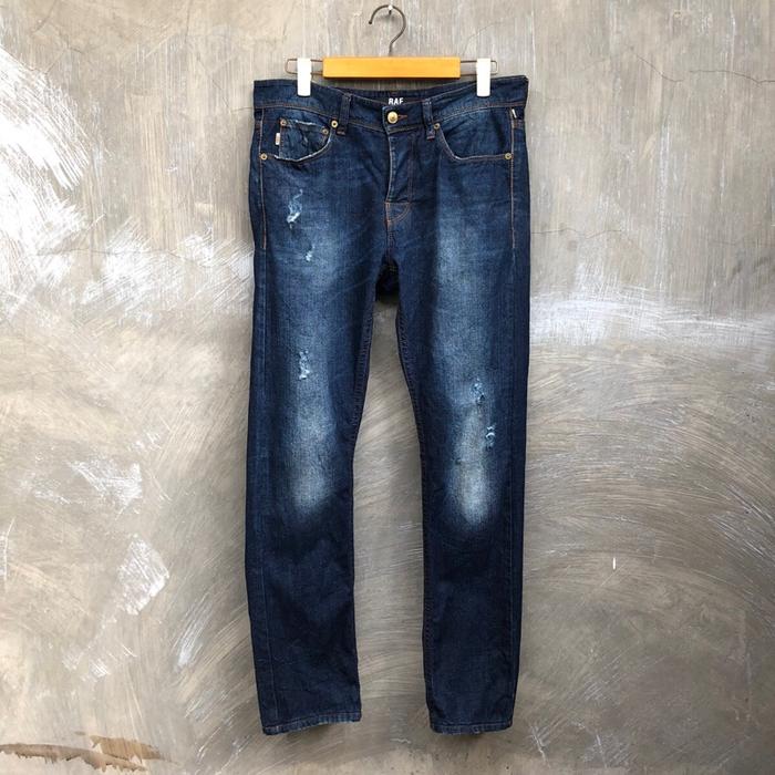 Raf By Raf Simons Distressed Denim