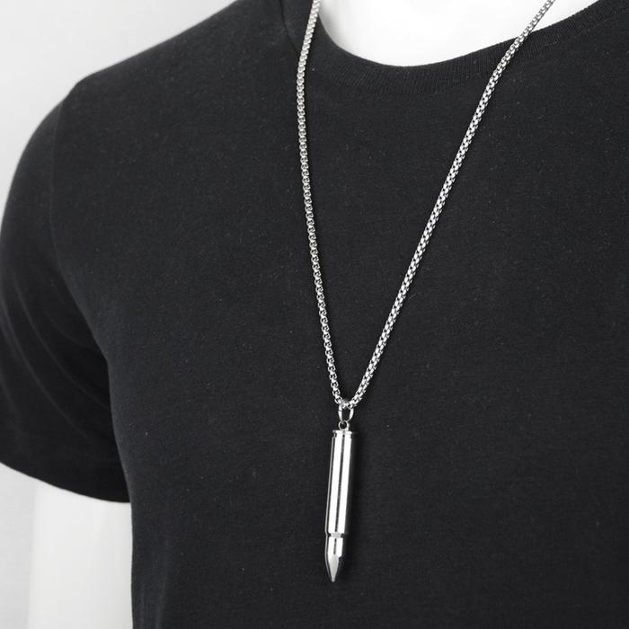 Kalung Pria Model Peluru / Kalung Pria Keren / Aksesori Pria Keren / Aksesoris Unisex TERLARIS / Kal