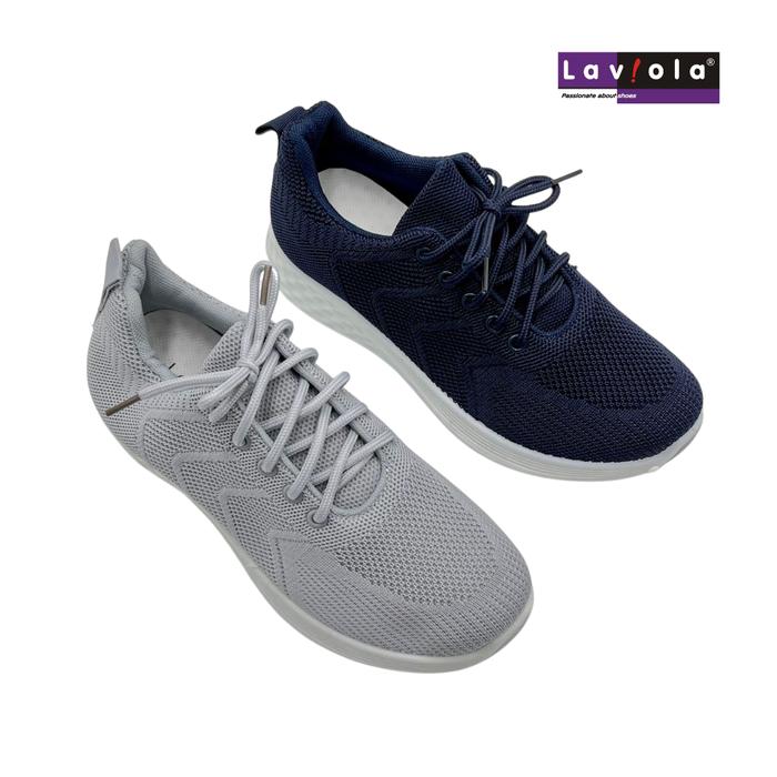 Laviola 4016 LSY - Sneakers Casual Wanita NAVY dan GREY Shoes
