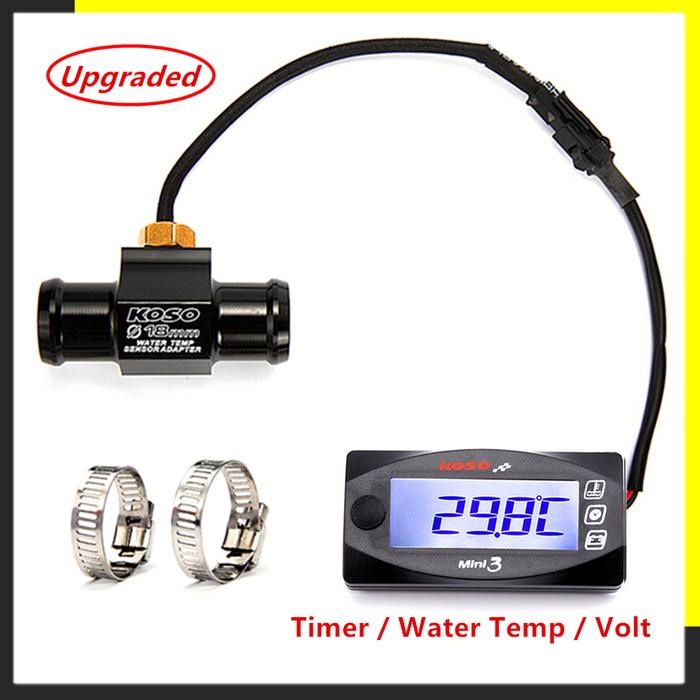 KOSO Mini3 Motorcycles Thermometer Voltmeter Timer For YAMXHA NMAX