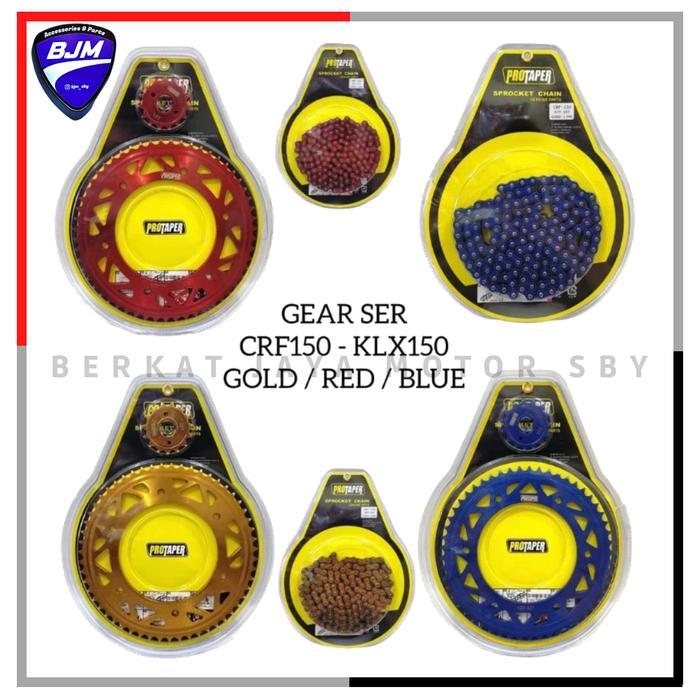 GEAR SET GIR PAKET PROTAPER KLX 150 CRF 150 DTRACKER SET RANTAI TRABAS