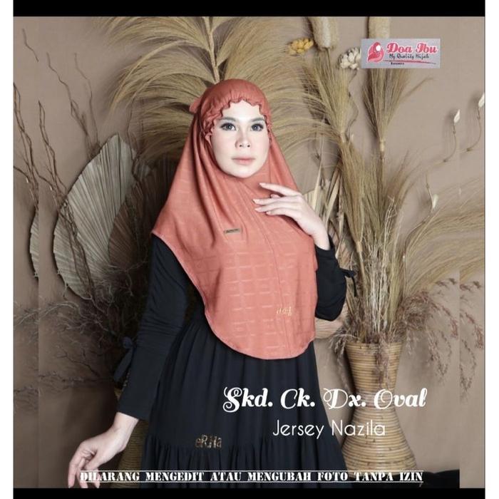 635 JILBAB SIRIA KERUT DAHI JERSEY NAZILA TALI B / HIJAB B MUKENA CORAK DOI ORI BY BUNYAMIN