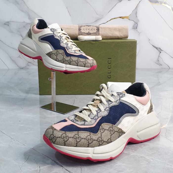 G***i GG Logo Rhyton Sneakers