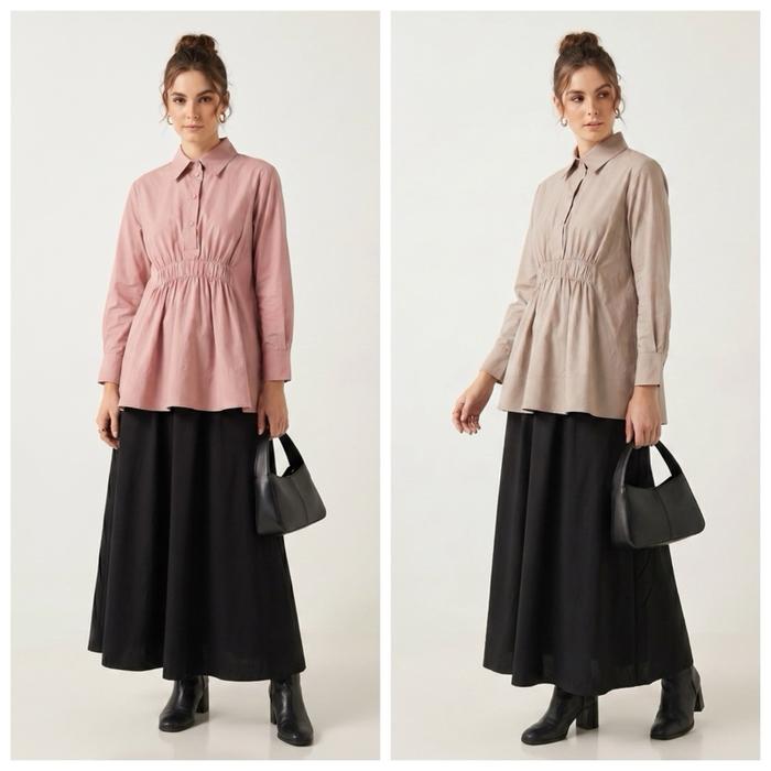 Itang Yunasz Ready To Wear - Gathered Blouse