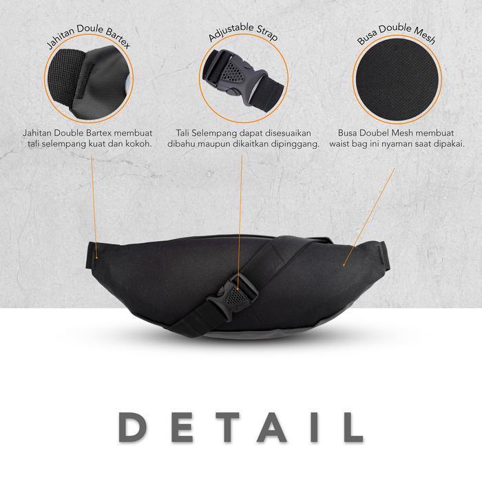 Tas Selempang Pria Wanita Model Eiger Visval Torch Waistbag USB Murah