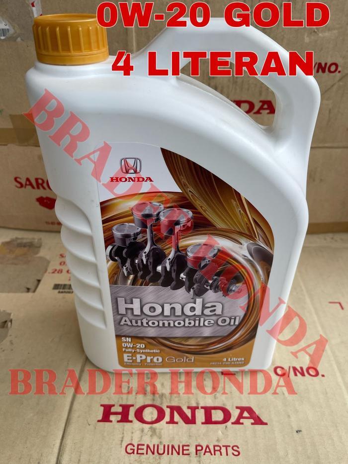OLI MESIN 0W-20 OIL E-PRO EPRO GOLD TURBO MERAH SEMUA MOBIL HONDA JAZZ CITY MOBILIO BRIO BRV FREED C