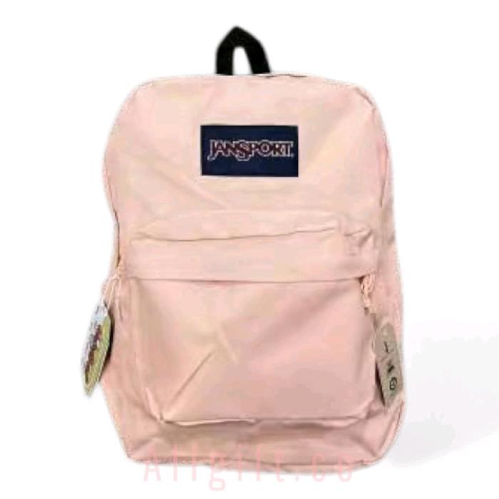 Jansport Tas Sekolah JS Pink Unisex Import Full Tag Slot Laptop Buku Backpack Cocok Siswa SD SMP SMA