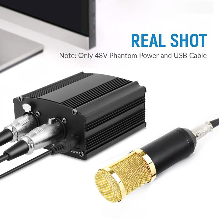 bm800 Studio Microphone 48V USB Phantom Power Karaoke bm 800