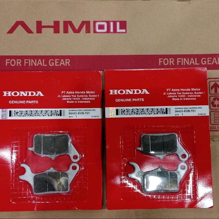 KAMPAS REM DEPAN HONDA DISPAD KVB ORIGINAL MOTOR BEAT VARIO SCOOPY CODE 06455-KVB-T01