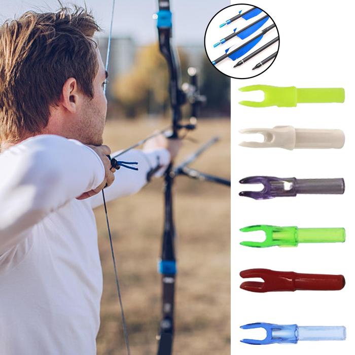 50PCS Arrow Nocks For Carbon Arrow Shaft I.D 4.2mm Plastic