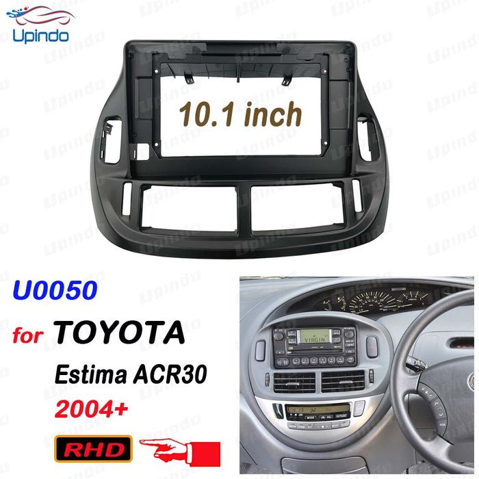 2 Din 10.1 Inch Car Radio Fascia Panel Frame for Toyota Estima ACR30