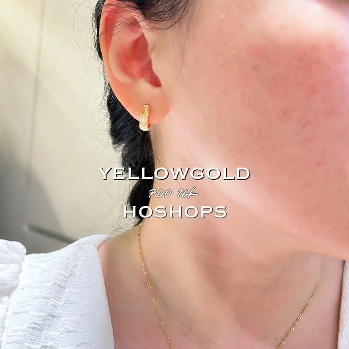 Anting Bling" Strip Mas Kuning 700 Asli Emas