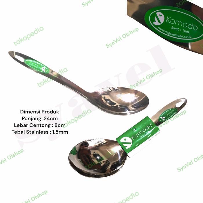 centong nasi centong sayur stainless komodo