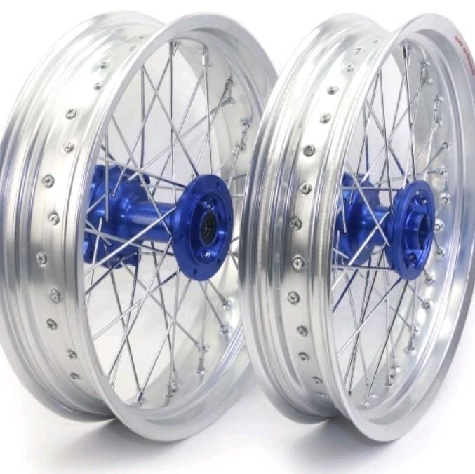 VELG SCARLET RACING SUPERMOTO SET PAKETAN + TROMOL SCARLET CNC + JARI JARI
