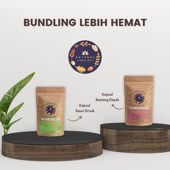 (BUNDLING HEMAT) KAPSUL DAUN SIRSAK DAN KAPSUL BAWANG DAYAK