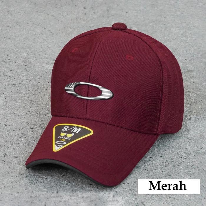 Topi Oakley Flexfit / Topi Baseball Pria Import Mirror Original