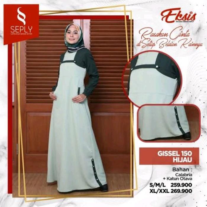 BAJU GAMIS DEWASA SEPLY GISSEL 150 WARNA HIJAU