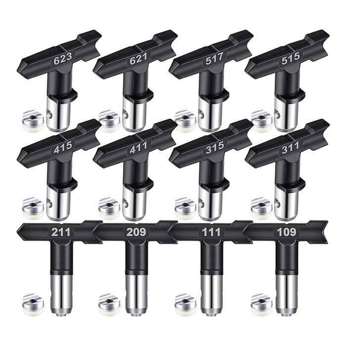 12Pcs Spray Tips Airless Paint Sprayer Tip Airless Nozzles Tip Paint for Airless Spraying Machine Pa