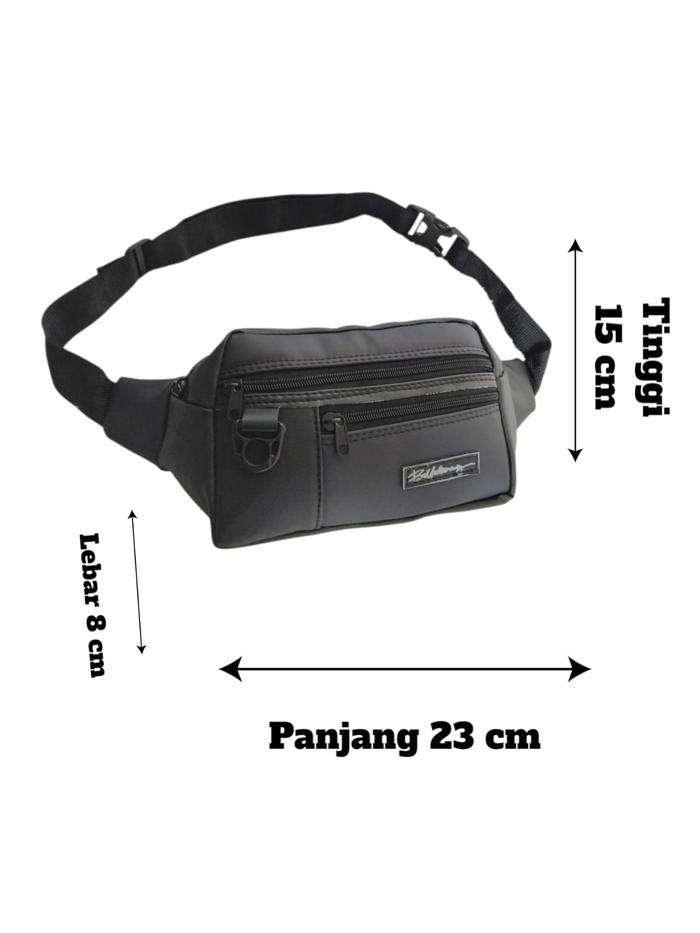 Tas Pinggang Pria Waits Bag Bahan Kalaf TeBal - Tas Selempang pria Waits Bag cowok