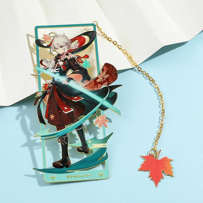 Bookmark Genshin Metal Pembatas Buku Genshin Impact Pembatas Buku Anime Genshin Bookmark Anime Bookm