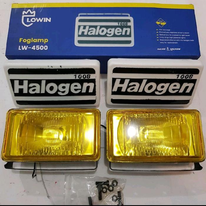Lampu Sorot / Lampu Tembak / Fog Lamp Halogen 24V H3 Kotak Kuning