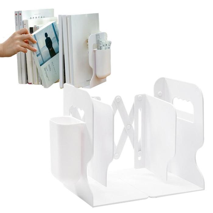 Retractable Book Holder For Desk Desk Book Stand With Removable Pen