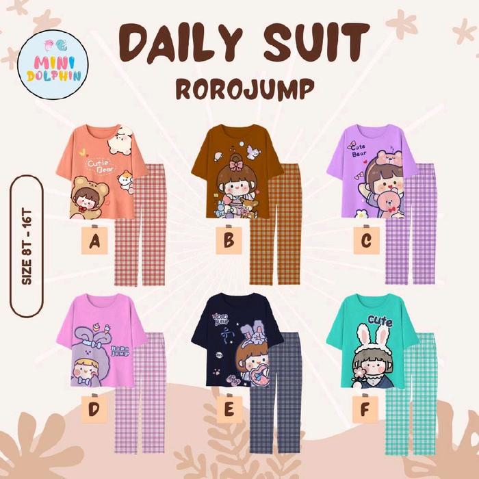 setelan anak perempuan daily suit rorojump-mini dolphin