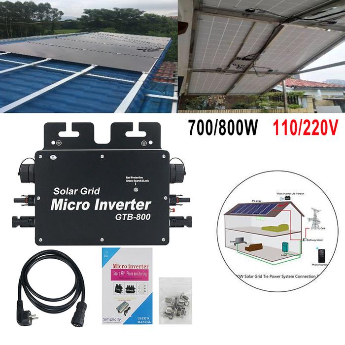 GTB-700W 800W Smart Mini Inverter Solar Grid Inverter APP Monitoring
