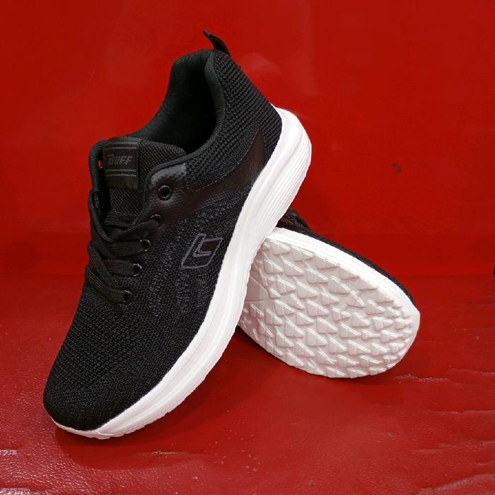 duff elion sepatu sneakers hitam putih ringan dan nyaman ukuran 39-43 pria dan wanita Casual Shoes P