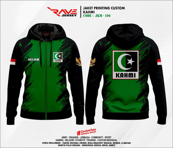 JAKET KAHMI SESI 2 FULL PRINTING SUBLIMATION CUSTOM (DESAIN SUKA SUKA)