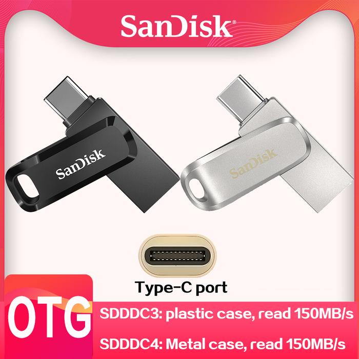 SanDisk 1TB SDDDC4 USB 3.1 Flash Drive Type-C 128GB Pendrive 256GB