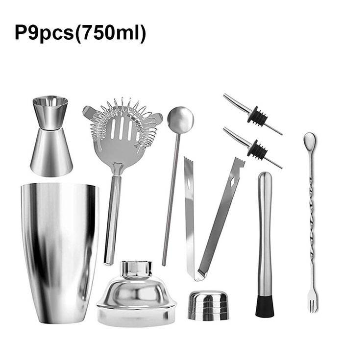 550ml/750ml Cocktail Shaker Stainless Steel Wine Martini Boston