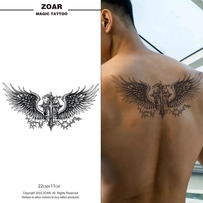 Zoartattoo stiker tato M-121 sementara 【Dada bunga】Tahan lama Tattoo menempel dekorasi seni untuk p