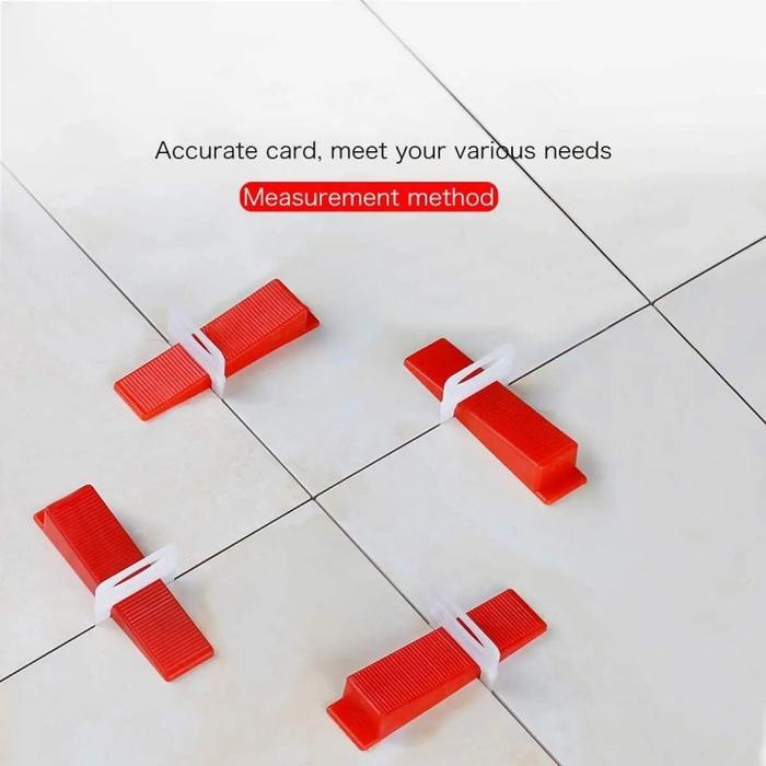 100 Pcs Alat Perata Keramik Wedges Wedge Tile Leveling System Spacer Granit Nat Keramik Leveling Gra