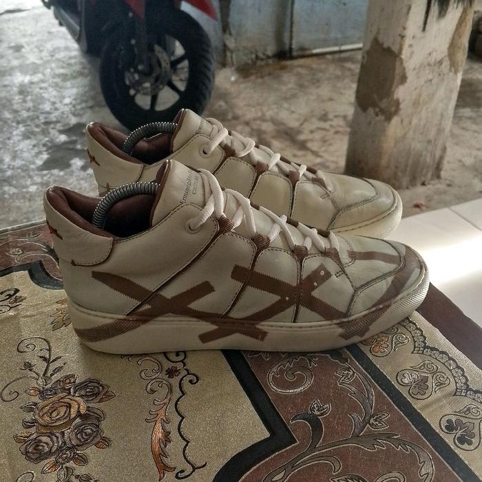 sepatu second branded ermenegildo zegna couture size tunggal 8 setara size 42 original authentic