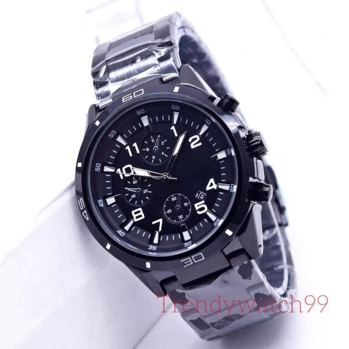 FLASHSALE,,!! Jam Tangan Pria Sporty FX-2934 Rantai Stainless Steel Tanggal ON Chrono Variasi Watche