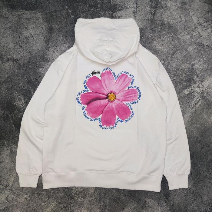 Hoodie Stussy Cosmos white second bekas