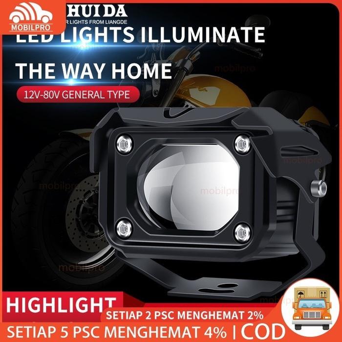 Ready Stok Lampu Tembak Sorot Led Laser Gun Vinyx M30 Lasergun D2 Mobil Motor Dual Csp Warna Putih K