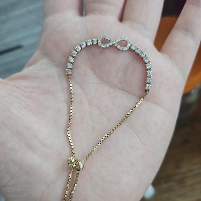 Gelang Rantai Serut Itaewon Smile Emas Asli Mata Putih Mas 375 Lotus