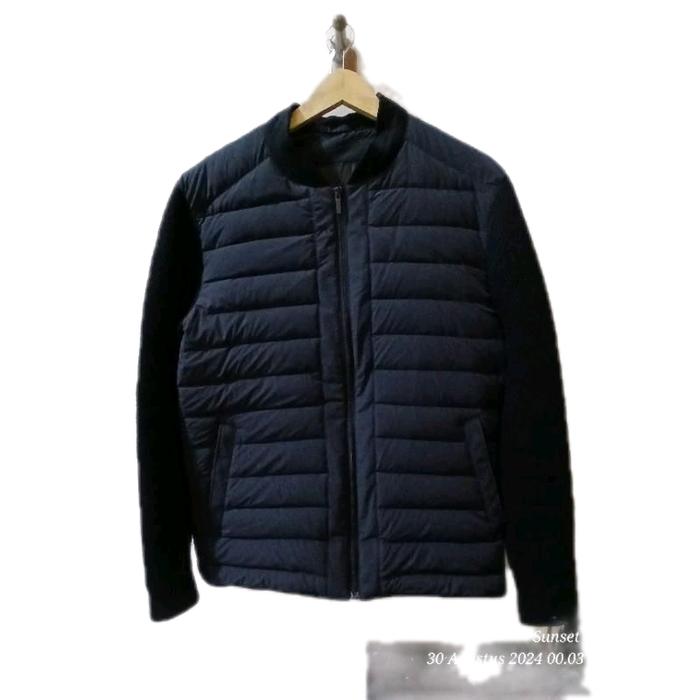 Anti dingin brand trendy bulang cacing BASSO second Original size L ld 112 P72cm mulus Pria Cardigan